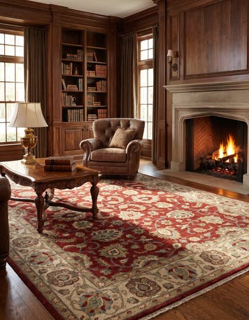 8' x 9' 11 Hand Knotted Ziegler Rug