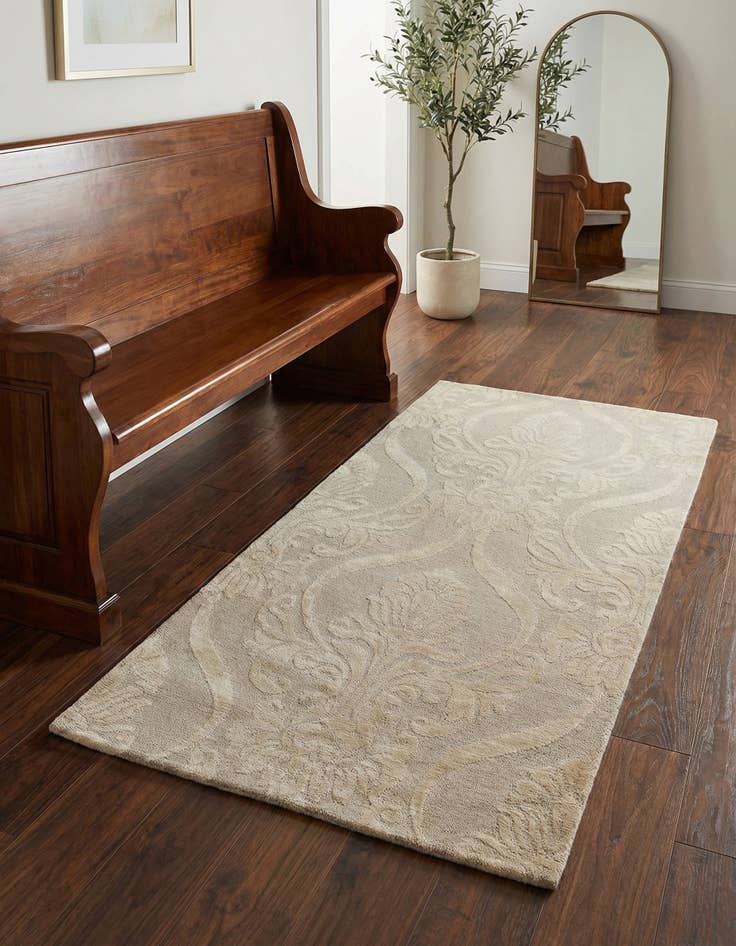 Detail image of 2' 11 x 5' Hand Knotted Darya Wool Rug