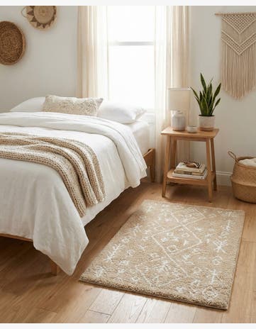 Taupe Marrakesh Shag Rug
