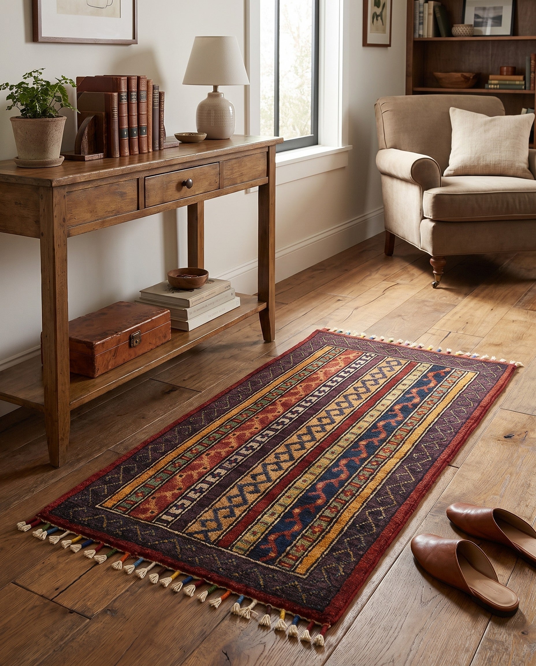 1' 8 x 3' 3 Hand Knotted Ariana Ziegler Rug