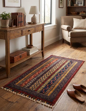1' 8 x 3' 3 Hand Knotted Ariana Ziegler Rug