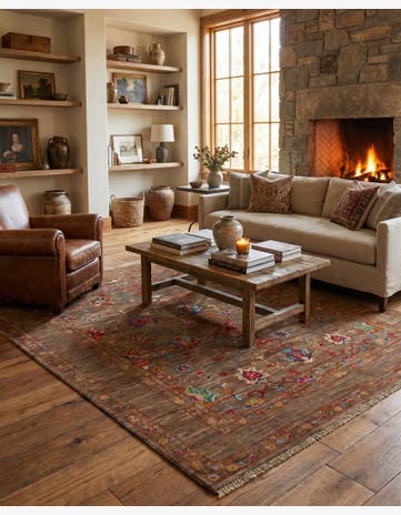 5' 1 x 6' 8 Hand Knotted Ariana Ziegler Rug