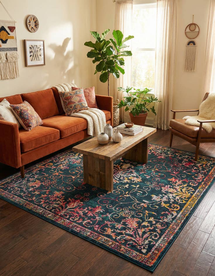 Detail image of 7' 10 x 7' 10 Madeline Square Rug