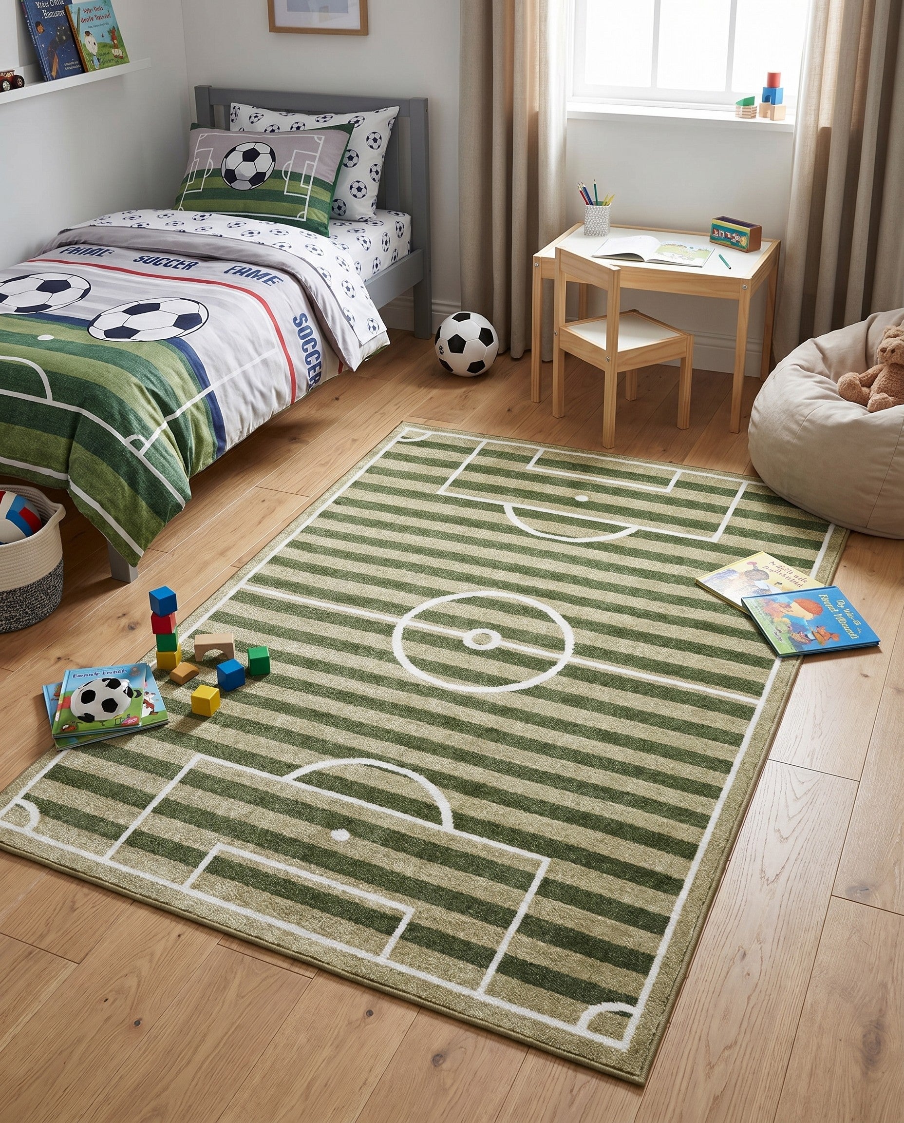 4' x 6' Sports Washable Rug