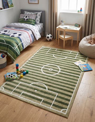 4' x 6' Sports Washable Rug