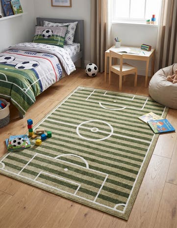 4' x 6' Sports Washable Rug