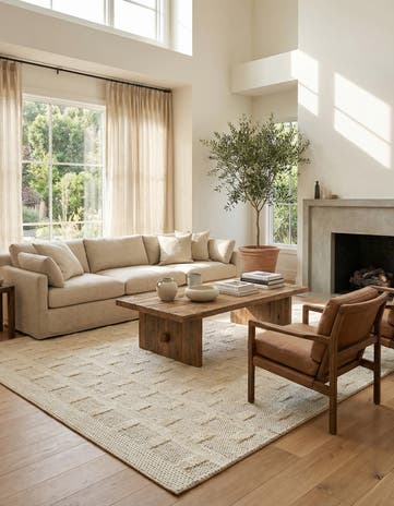 10' x 14' 1 Hand Woven Lana New Zealand Wool Rug