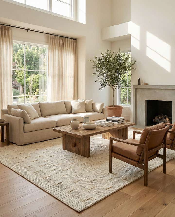 10' x 14' 1 Hand Woven Lana New Zealand Wool Rug