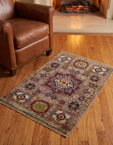 2' 1 x 3' 2 Hand Knotted Mamluk Ziegler Rug