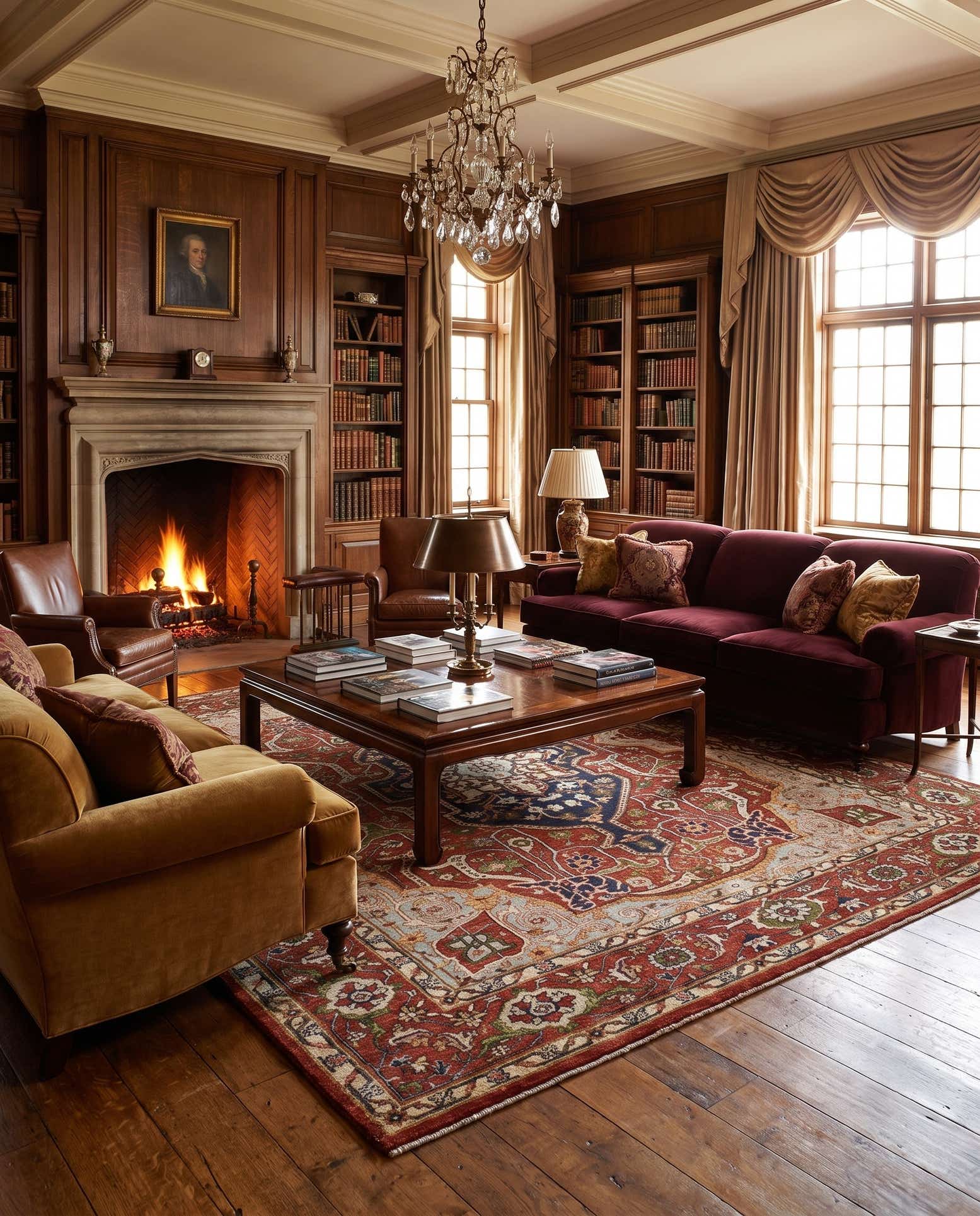 260cm x 340cm Hand Knotted Heriz Rug