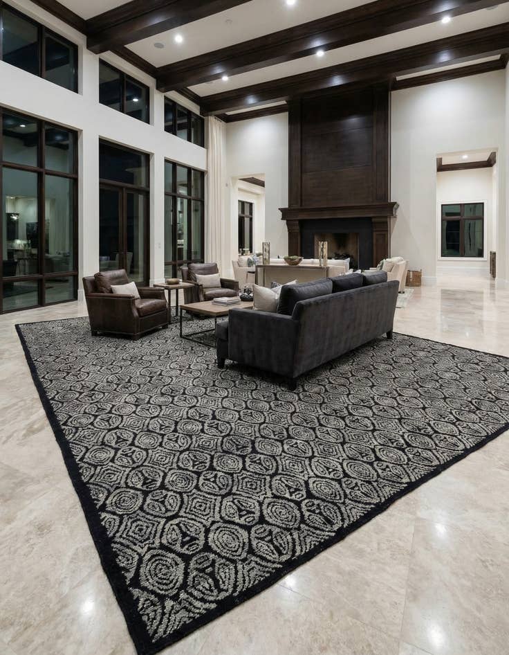 Detail image of 13' 11 x 20' 11 Hand Knotted Darya Wool Rug