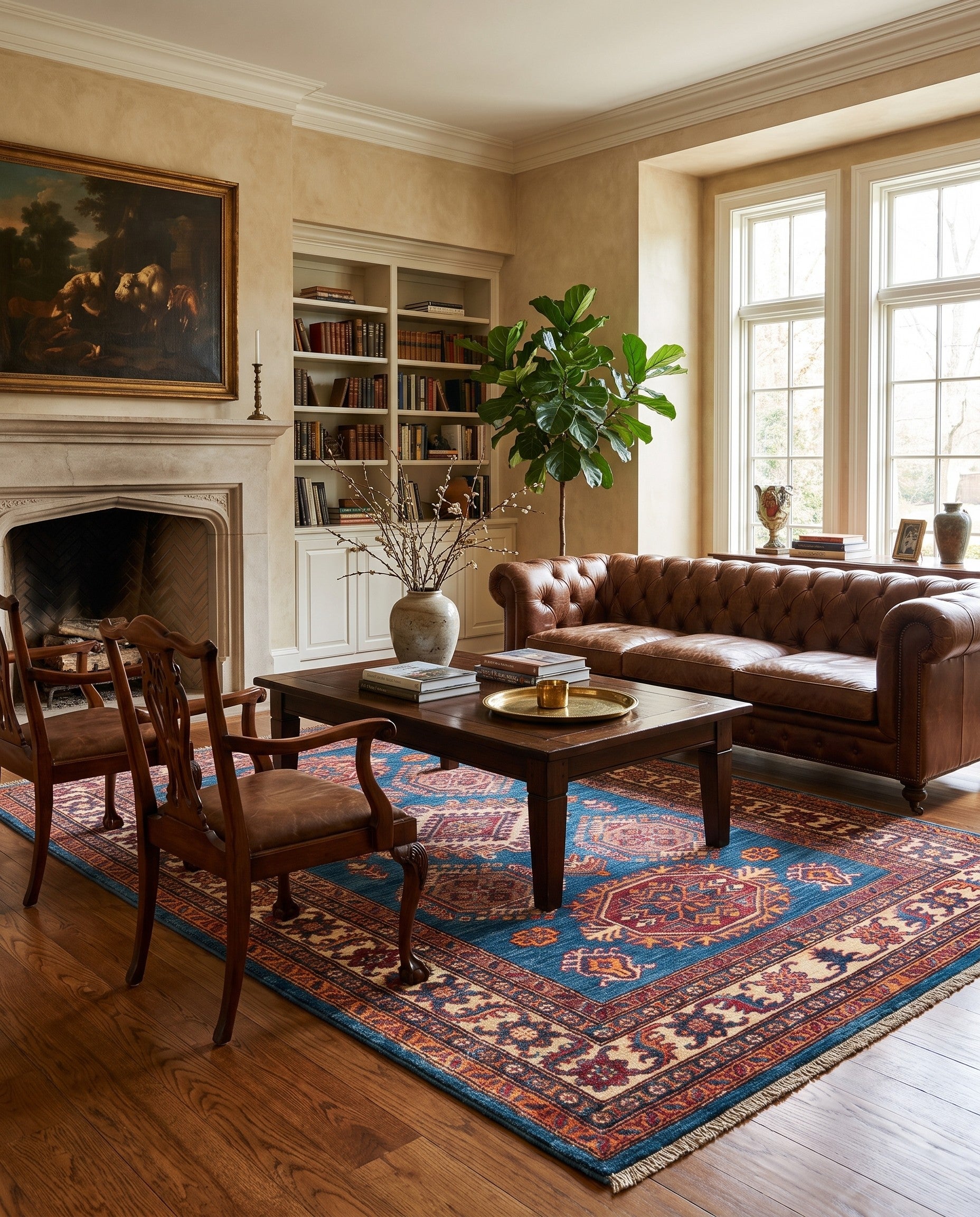 4' x 6' 3 Hand Knotted Kazak Rug