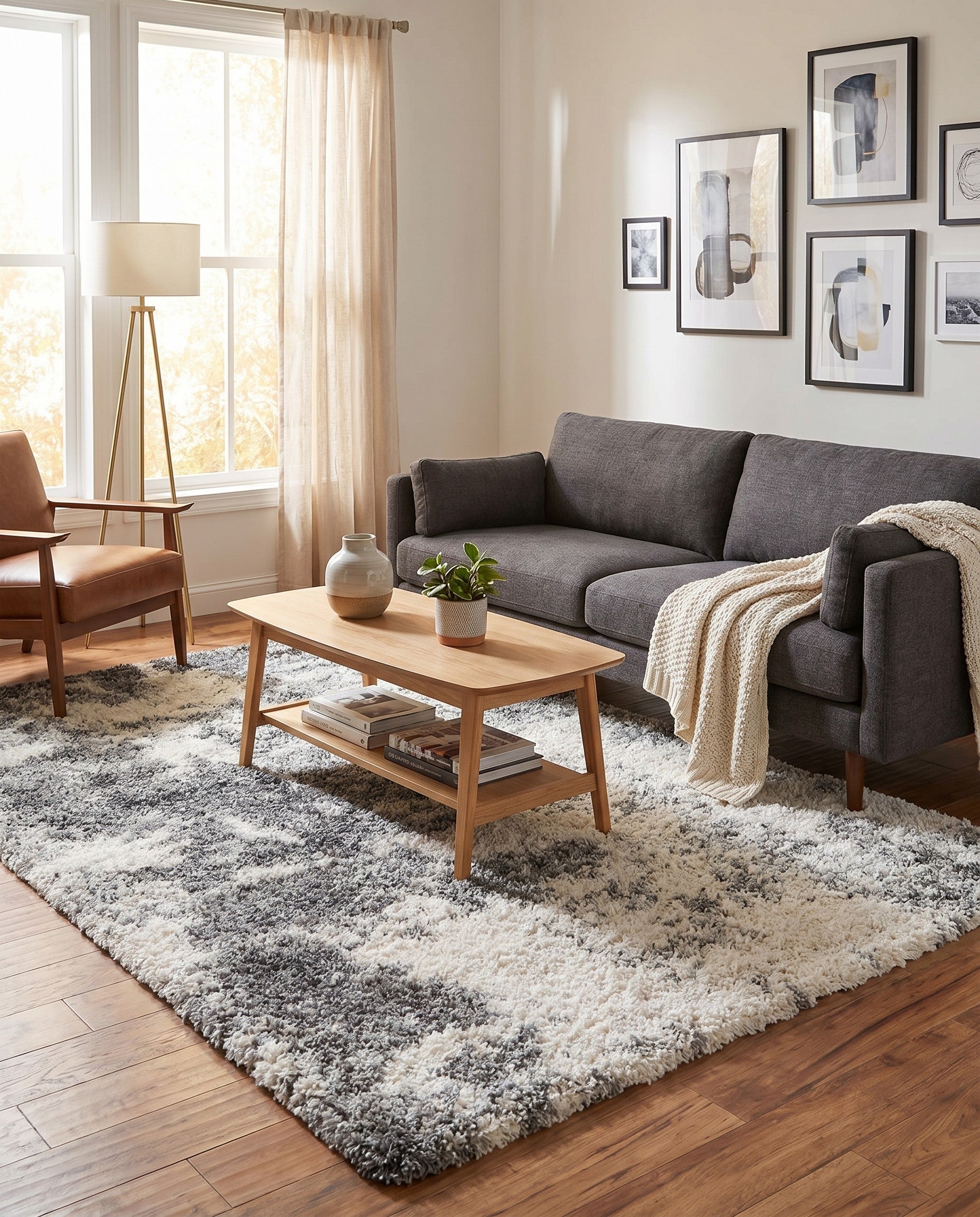 6' x 9' Soft Touch Shag Rug