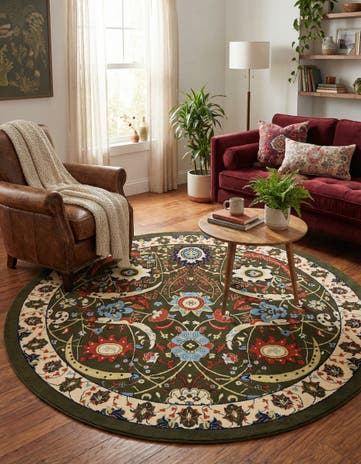 7' 10 x 7' 10 Neda Round Rug