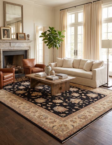 9' 10 x 13' 10 Hand Knotted Ziegler Rug