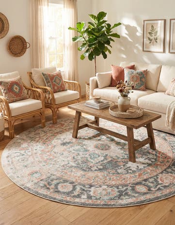 8' x 8' Madeline Vintage Round Rug