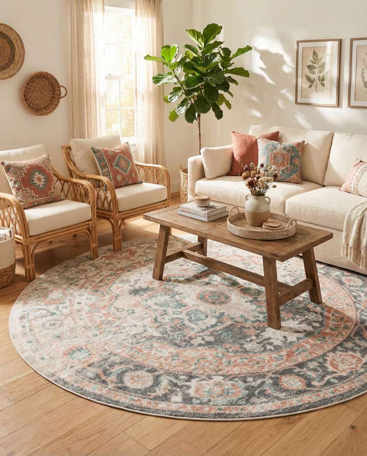 8' x 8' Madeline Vintage Round Rug