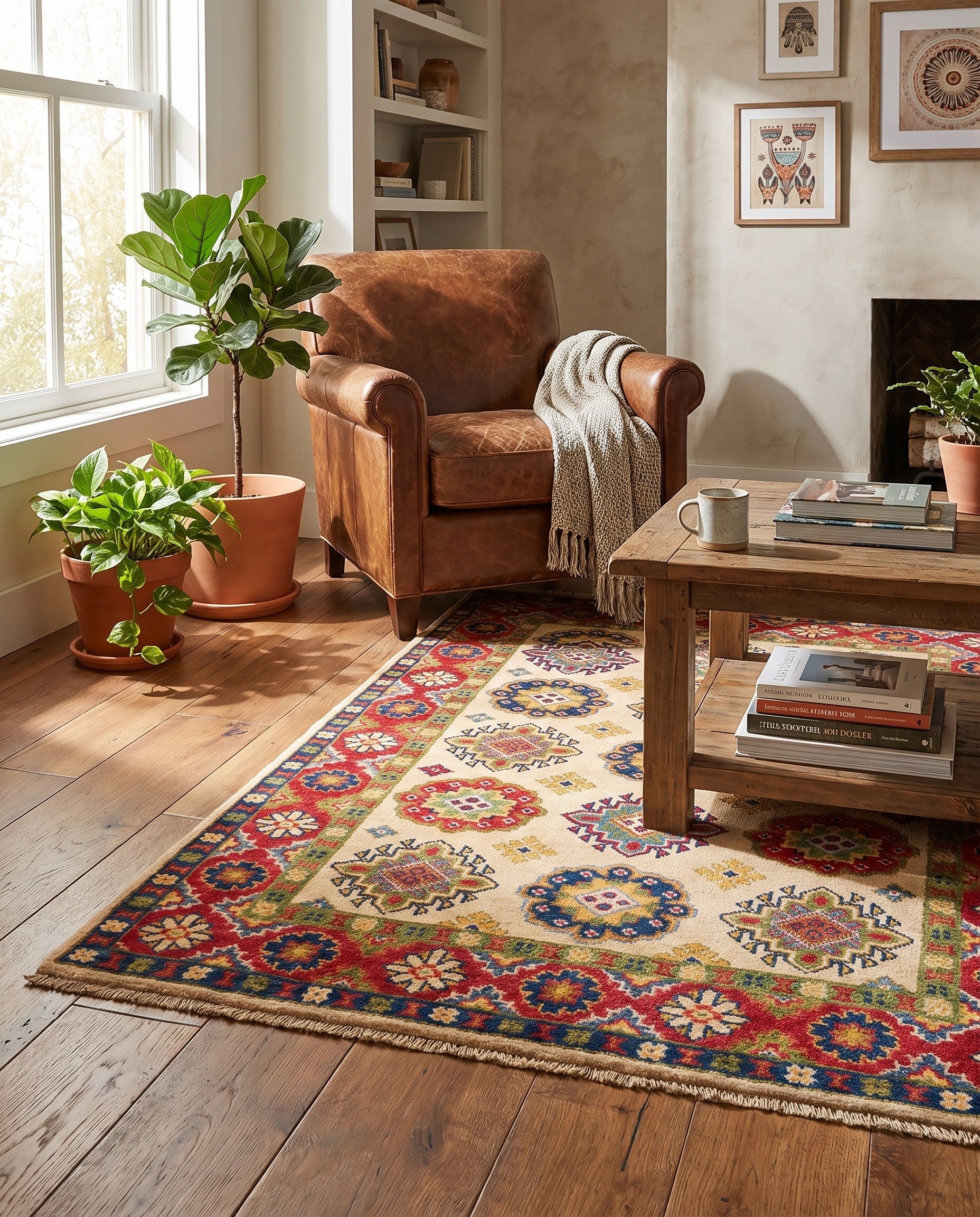 3' 3 x 5' 1 Hand Knotted Kazak Rug