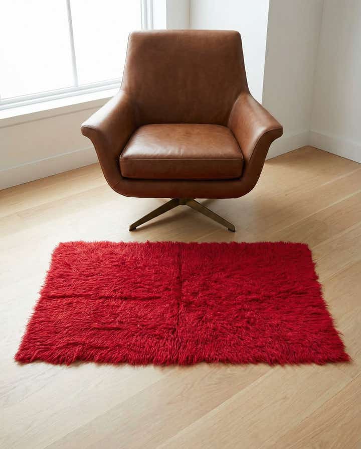 2' 9 x 4' 1 Hand Knotted Moroccan Wool Rug