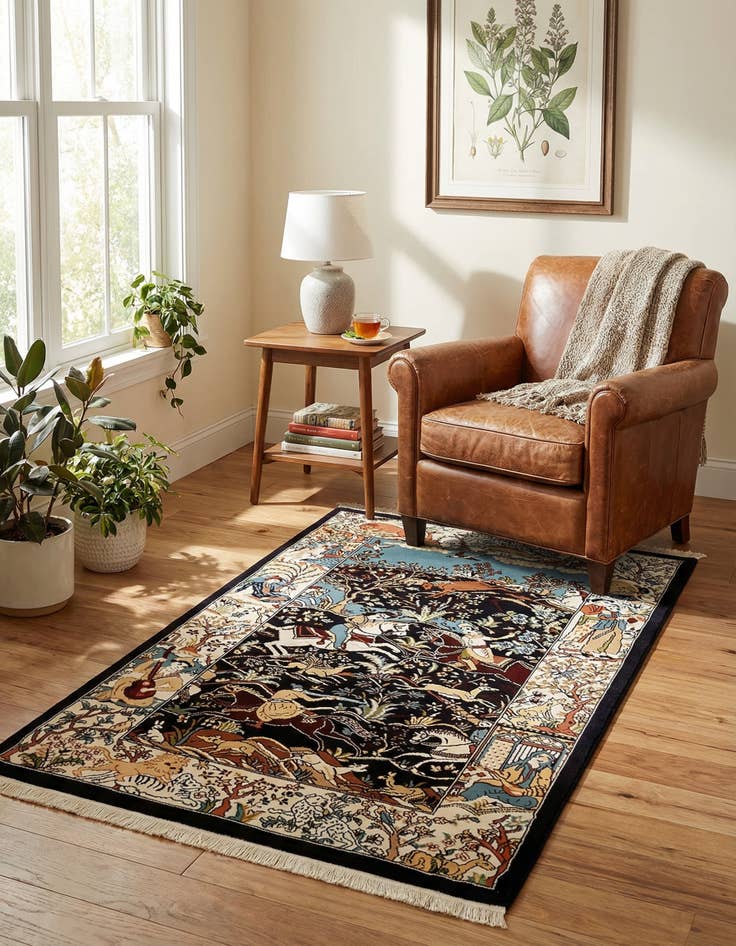 Detail image of 3' x 5' 3 Nain Design Rug