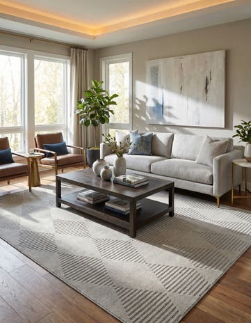 Ivory Contour Rug