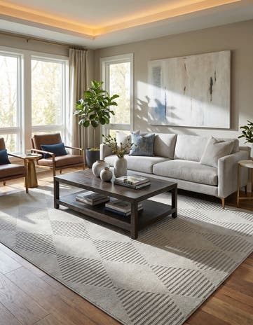 Ivory Contour Rug