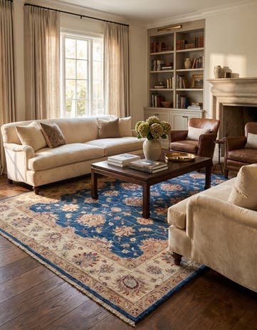 5' 9 x 8' 1 Hand Knotted Ziegler Rug