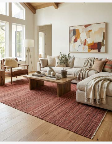 6' 9 x 9' 9 Hand Woven Kilim Modern Wool Rug