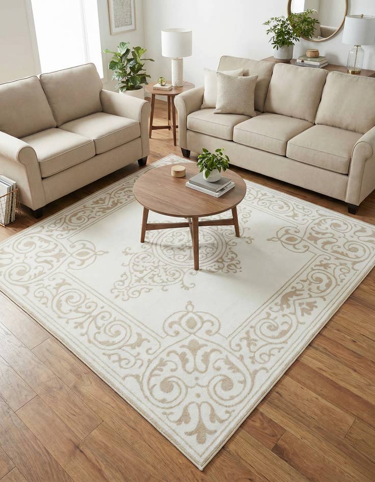 Detail image of 6' x 6' Hermitage Square Rug