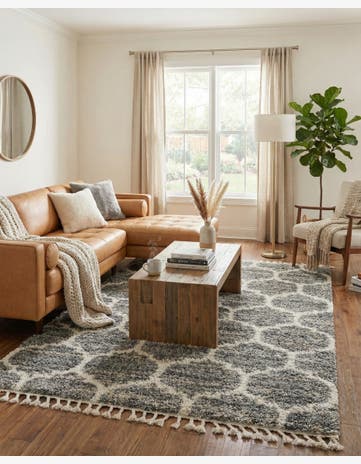 Gray Athena Shag Rug