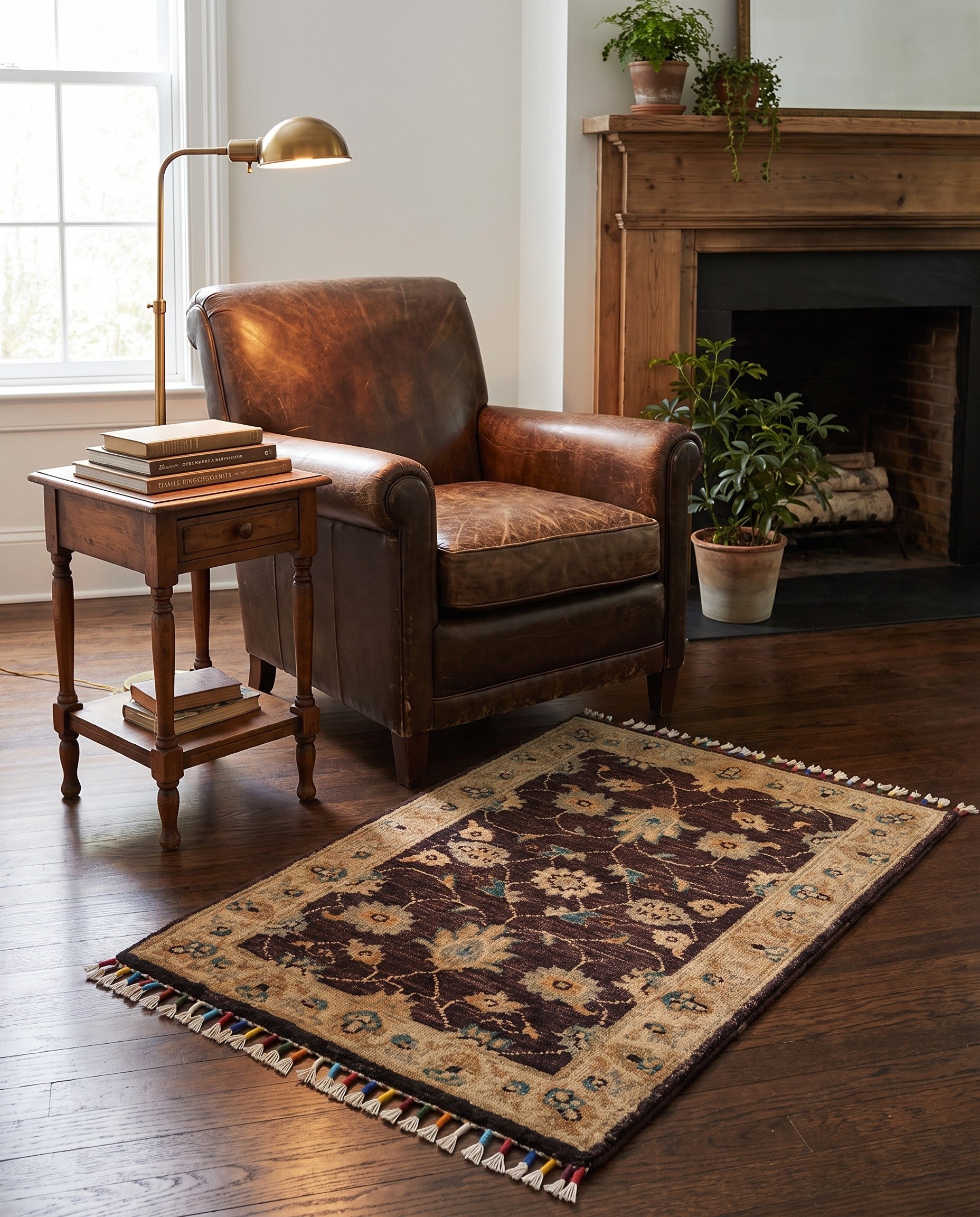 1' 11 x 3' Hand Knotted Ariana Ziegler Rug
