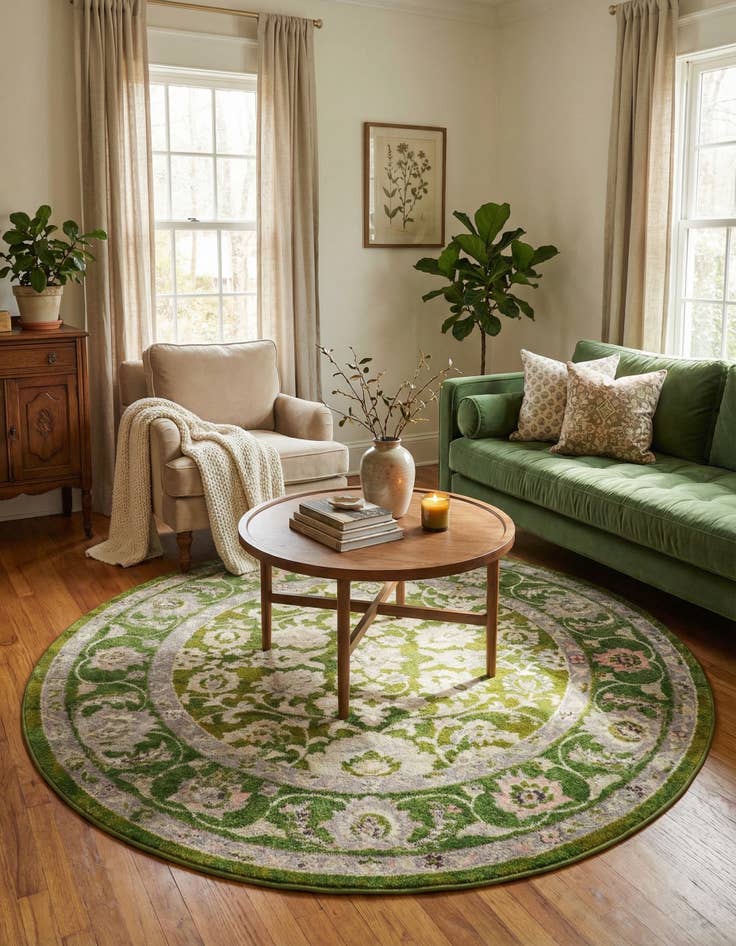 Detail image of 7' 10 x 7' 10 Aurelia Round Rug