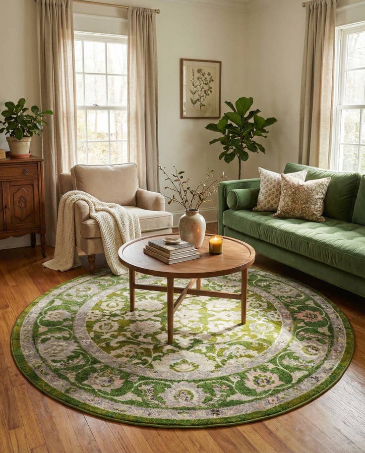 Detail image of 7' 10 x 7' 10 Aurelia Round Rug