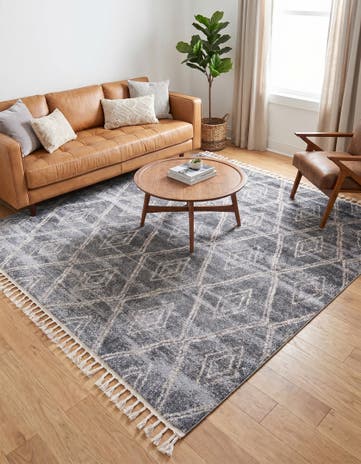 Gray Artemis Square Rug