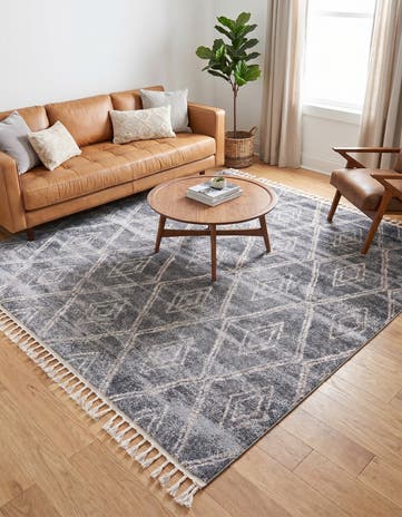 Gray Artemis Square Rug