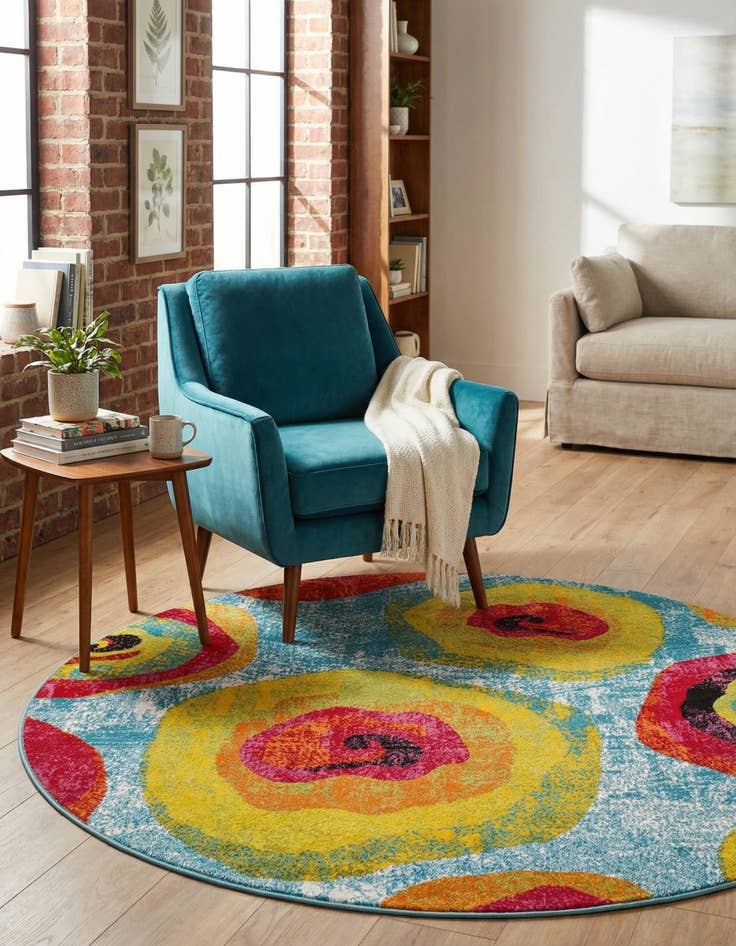 Detail image of 6' x 6' Tuscany Round Rug