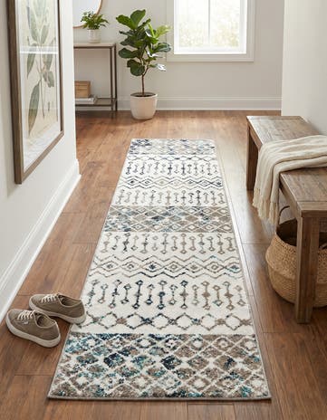 2' x 8' Moroccan Trellis Runner Rug