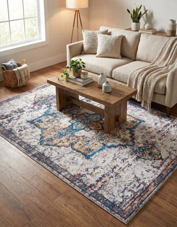 6' x 9' Washable Francesca Rug
