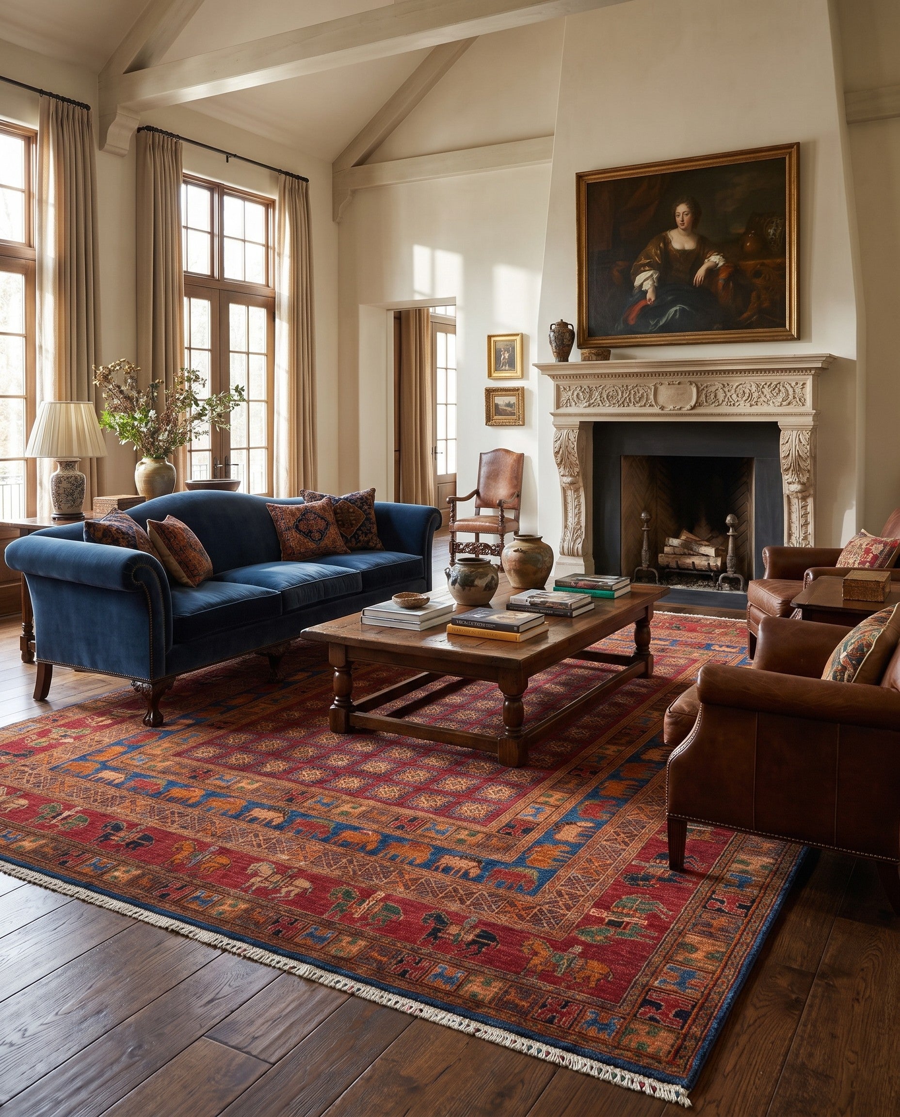 8' 1 x 10' 2 Hand Knotted Ariana Ziegler Rug