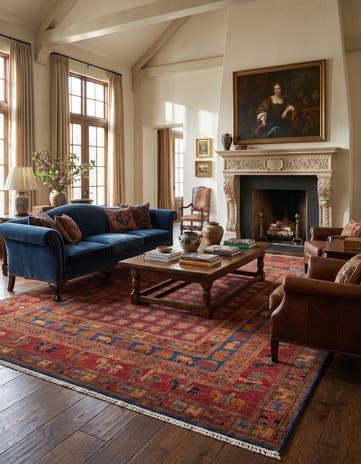 8' 1 x 10' 2 Hand Knotted Ariana Ziegler Rug