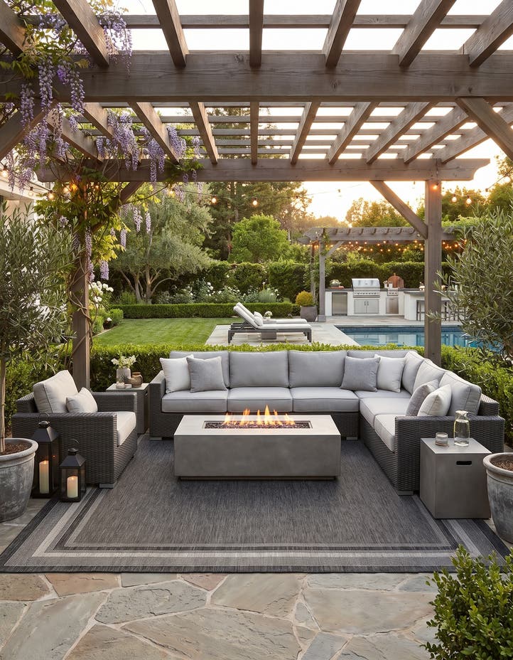 13' x 13' Easy-Clean Border Indoor / Outdoor...
