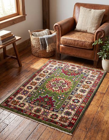 2' 1 x 2' 11 Hand Knotted Kazak Rug