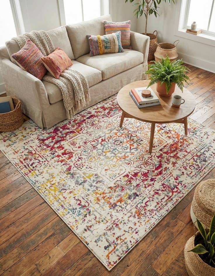 Detail image of 7' 10 x 7' 10 Arlington Square Rug