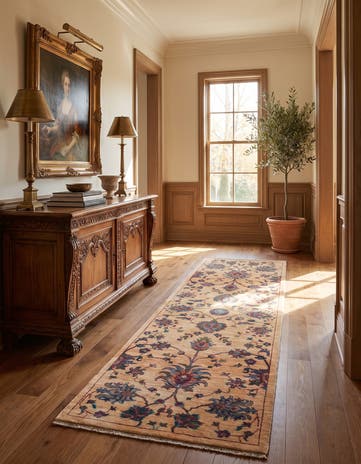 2' 7 x 7' 10 Hand Knotted Ariana Ziegler Runner Rug