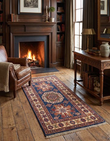 2' 6 x 4' 7 Hand Knotted Kazak Rug