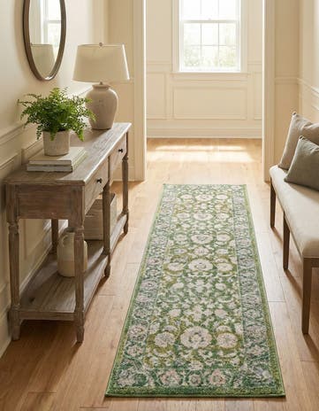 Green Aurelia Runner Rug