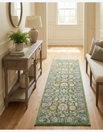 Green Aurelia Runner Rug