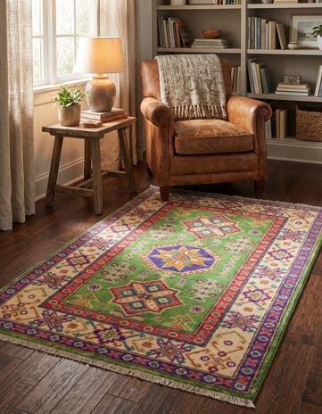 2' 7 x 4' 1 Hand Knotted Kazak Rug