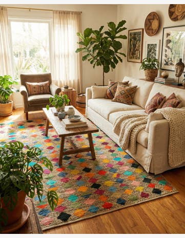 5' 10 x 8' 3 Hand Knotted Balouch Wool Rug