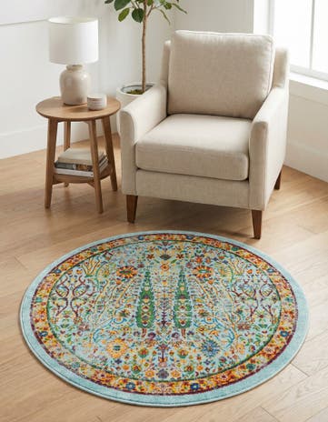 3' 3 x 3' 3 Calypso Round Rug